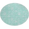 Addison Chantille ACN681 Aqua 8 ft. x 8 ft. Round Rug