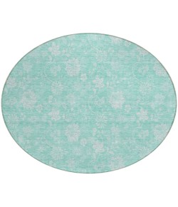 Addison Chantille ACN681 Aqua 8 ft. x 8 ft. Round Rug