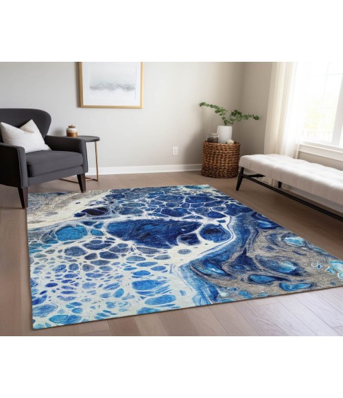 Chantille ACN682 Navy 3' x 5' Rug