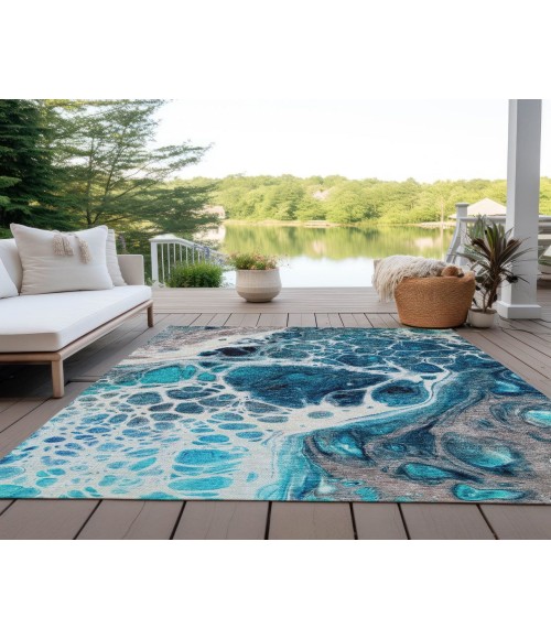 Chantille ACN682 Teal 3' x 5' Rug