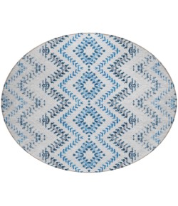 Addison Chantille ACN684 Blue 8 ft. x 8 ft. Round Rug