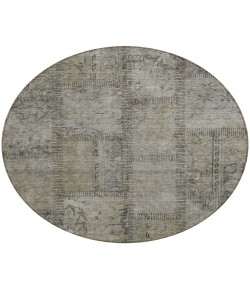 Addison Chantille ACN685 Taupe 8 ft. x 8 ft. Round Rug