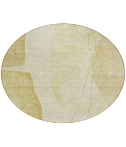 Addison Chantille ACN696 Gold 8 ft. x 8 ft. Round Rug