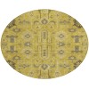 Addison Chantille ACN697 Gold 8 ft. x 8 ft. Round Rug