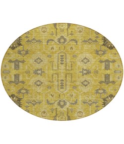 Addison Chantille ACN697 Gold 8 ft. x 8 ft. Round Rug