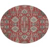 Addison Chantille ACN697 Red 8 ft. x 8 ft. Round Rug