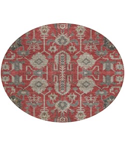 Addison Chantille ACN697 Red 8 ft. x 8 ft. Round Rug