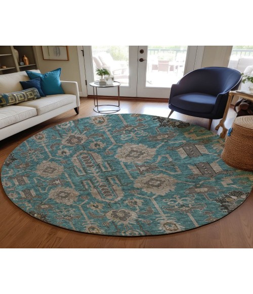 Chantille ACN697 Teal 8' x 8' Rug