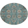 Addison Chantille ACN697 Teal 8 ft. x 8 ft. Round Rug