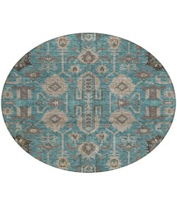 Addison Chantille ACN697 Teal 8 ft. x 8 ft. Round Rug