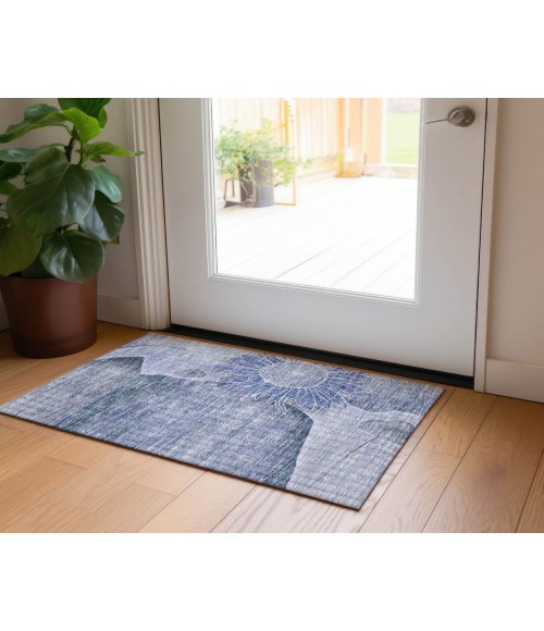 Chantille ACN700 Blue 1'8" x 2'6" Rug