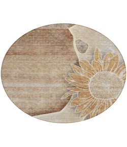 Addison Chantille ACN700 Brown 8 ft. x 8 ft. Round Rug