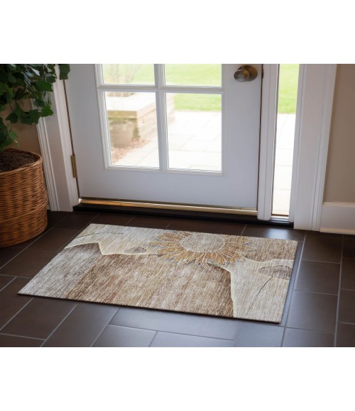Chantille ACN700 Brown 1'8" x 2'6" Rug