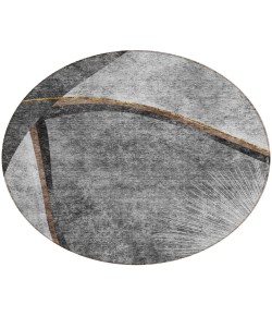 Addison Chantille ACN701 Gray 8 ft. x 8 ft. Round Rug