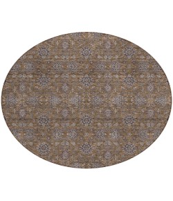 Addison Chantille ACN702 Chocolate 8 ft. x 8 ft. Round Rug
