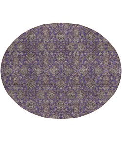 Addison Chantille ACN702 Purple 8 ft. x 8 ft. Round Rug