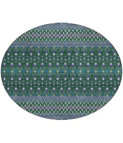 Addison Chantille ACN708 Green 8 ft. x 8 ft. Round Rug
