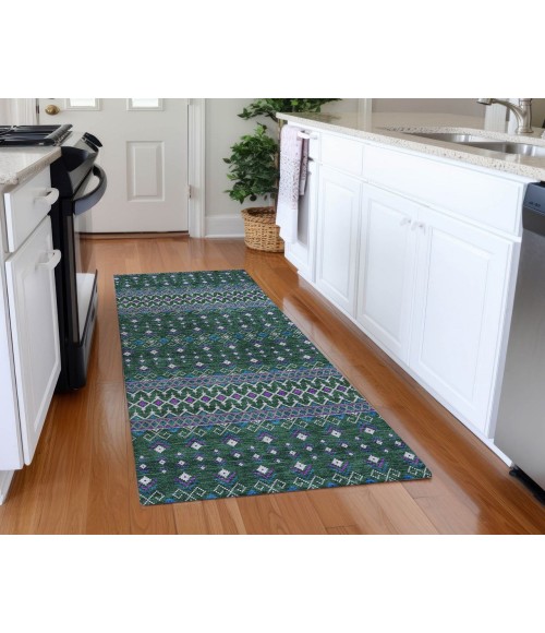 Chantille ACN708 Green 2'3" x 7'6" Rug