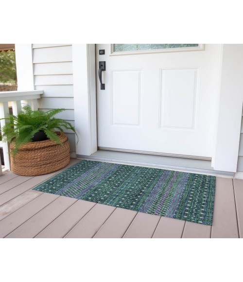 Chantille ACN708 Green 1'8" x 2'6" Rug