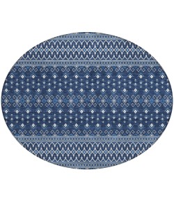 Addison Chantille ACN708 Navy 8 ft. x 8 ft. Round Rug