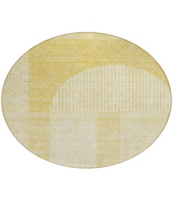 Addison Chantille ACN711 Gold 8 ft. x 8 ft. Round Rug