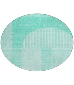 Addison Chantille ACN711 Teal 8 ft. x 8 ft. Round Rug