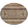 Addison Chantille ACN714 Chocolate 8 ft. x 8 ft. Round Rug