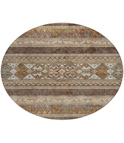 Addison Chantille ACN714 Chocolate 8 ft. x 8 ft. Round Rug