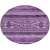 Addison Chantille ACN714 Purple 8 ft. x 8 ft. Round Rug