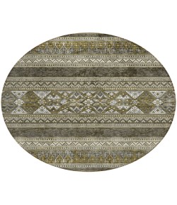 Addison Chantille ACN714 Taupe 8 ft. x 8 ft. Round Rug