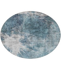 Addison Chantille ACN719 Teal 8 ft. x 8 ft. Round Rug