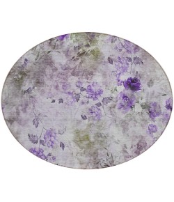 Addison Chantille ACN724 Purple 8 ft. x 8 ft. Round Rug
