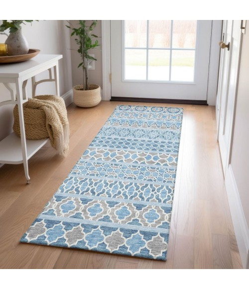 Addison Chantille Rug ACN726-Sky 2 ft. 3 in. X 7 ft. 6 in. Rectangle - Rugs Town Addison Chantille ACN726-Sky 2 ft. 3 in. X 7 ft. 6 in. Rectangle Rug