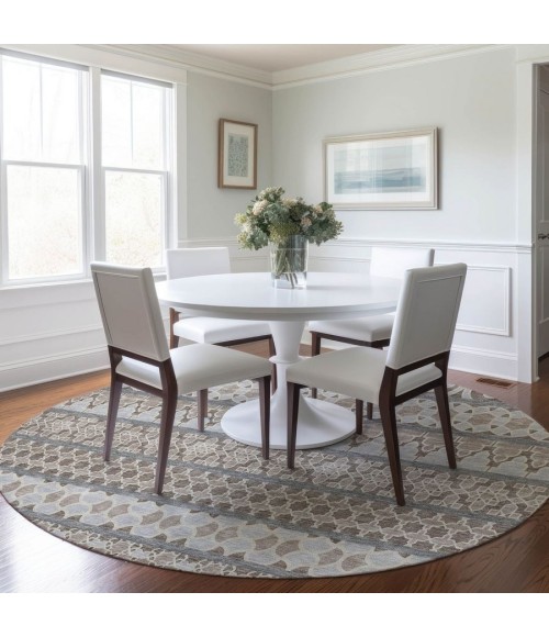 Addison Chantille ACN726-Taupe 8 ft. X 8 ft. Round Rug