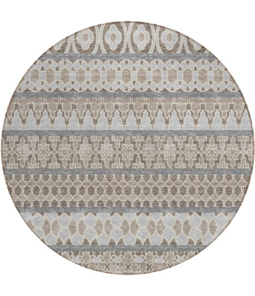 Addison Chantille ACN726-Taupe 8 ft. X 8 ft. Round Rug