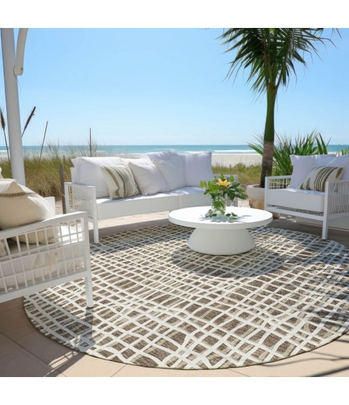 Addison Chantille ACN729-Brown 8 ft. X 8 ft. Round Rug