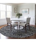 Addison Chantille ACN730-Black 8 ft. X 8 ft. Round Rug