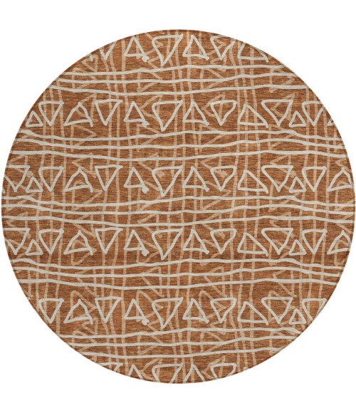 Addison Chantille ACN730-Terracotta 8 ft. X 8 ft. Round Rug