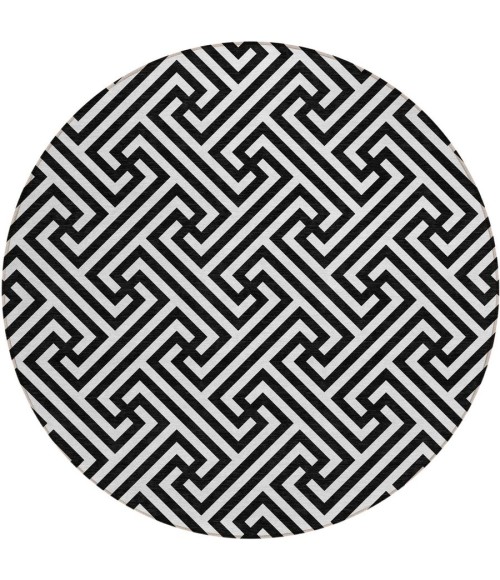 Addison Chantille ACN731-Black 8 ft. X 8 ft. Round Rug