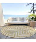 Addison Chantille ACN733-Gold 8 ft. X 8 ft. Round Rug