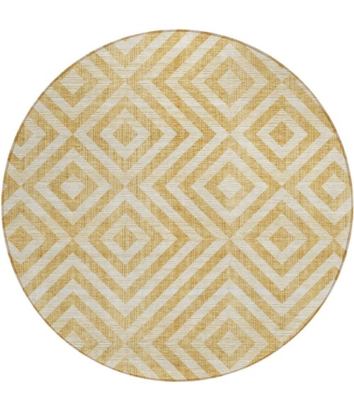 Addison Chantille ACN733-Gold 8 ft. X 8 ft. Round Rug