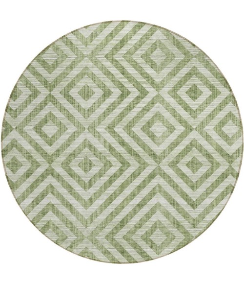 Addison Chantille ACN733-Green 8 ft. X 8 ft. Round Rug