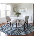 Addison Chantille ACN733-Navy 8 ft. X 8 ft. Round Rug