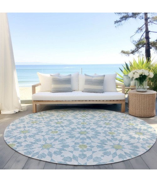 Addison Chantille ACN734-Sky 8 ft. X 8 ft. Round Rug