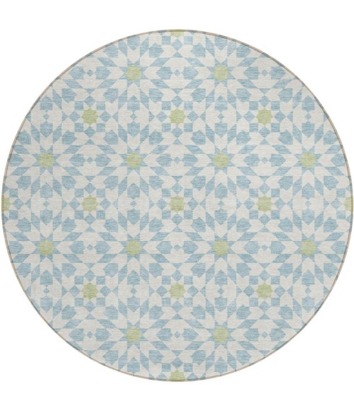 Addison Chantille ACN734-Sky 8 ft. X 8 ft. Round Rug
