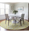 Addison Chantille ACN734-Yellow 8 ft. X 8 ft. Round Rug