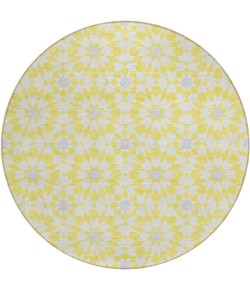 Addison Chantille ACN734-Yellow 8 ft. X 8 ft. Round Rug