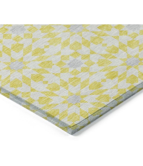 Addison Chantille ACN734-Yellow 8 ft. X 8 ft. Round Rug