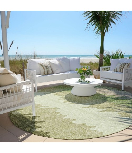 Addison Chantille ACN736-Green 8 ft. X 8 ft. Round Rug