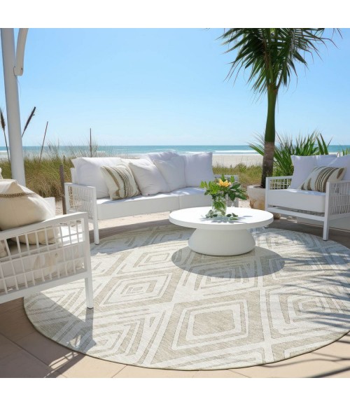Addison Chantille ACN737-Beige 8 ft. X 8 ft. Round Rug